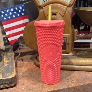 NWT: Venti Starbucks studded coral cold cup!!!
